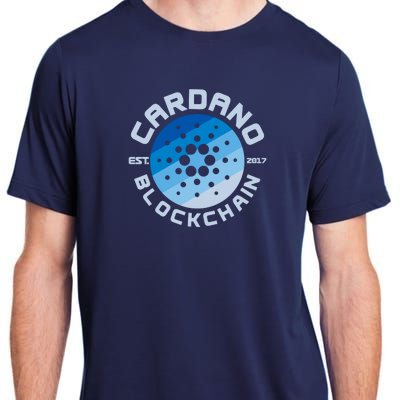 Cardano Blockchain Cryptocurrency Est 2017 Adult ChromaSoft Performance T-Shirt