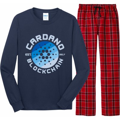 Cardano Blockchain Cryptocurrency Est 2017 Long Sleeve Pajama Set