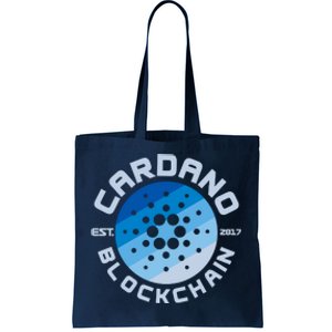 Cardano Blockchain Cryptocurrency Est 2017 Tote Bag