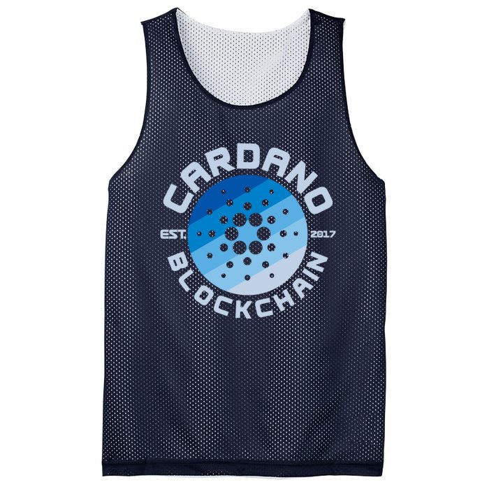 Cardano Blockchain Cryptocurrency Est 2017 Mesh Reversible Basketball Jersey Tank