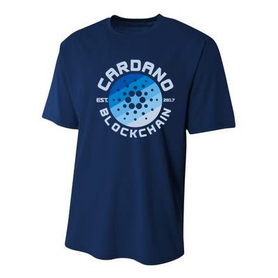 Cardano Blockchain Cryptocurrency Est 2017 Youth Performance Sprint T-Shirt