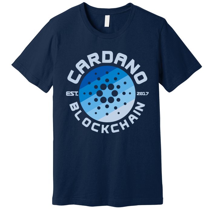 Cardano Blockchain Cryptocurrency Est 2017 Premium T-Shirt