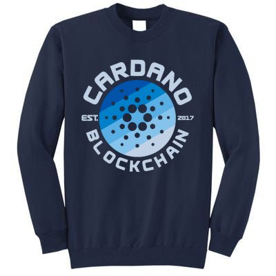 Cardano Blockchain Cryptocurrency Est 2017 Tall Sweatshirt