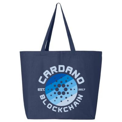 Cardano Blockchain Cryptocurrency Est 2017 25L Jumbo Tote