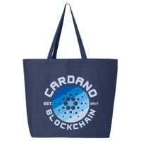 Cardano Blockchain Cryptocurrency Est 2017 25L Jumbo Tote