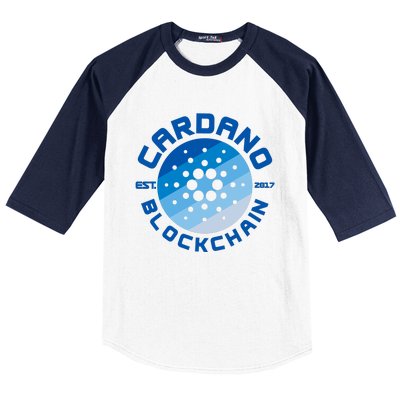 Cardano Blockchain Cryptocurrency Est 2017 Baseball Sleeve Shirt