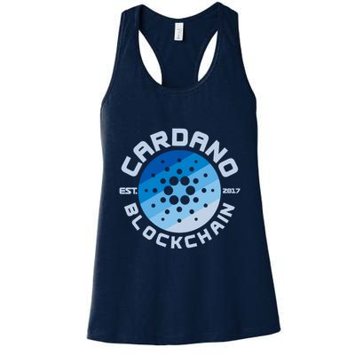 Cardano Blockchain Cryptocurrency Est 2017 Womens Tank Top