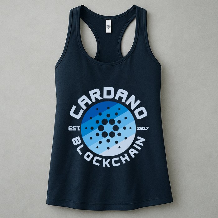 Cardano Blockchain Cryptocurrency Est 2017 Womens Tank Top