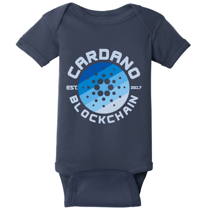 Cardano Blockchain Cryptocurrency Est 2017 Baby Bodysuit