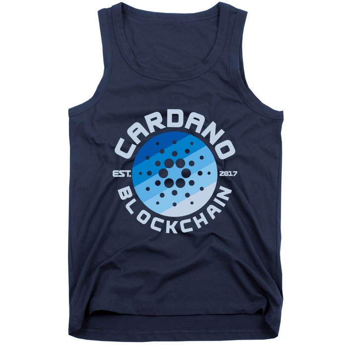 Cardano Blockchain Cryptocurrency Est 2017 Tank Top