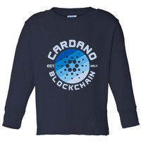 Cardano Blockchain Cryptocurrency Est 2017 Toddler Long Sleeve Shirt