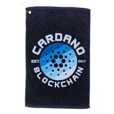 Cardano Blockchain Cryptocurrency Est 2017 Golf Towel