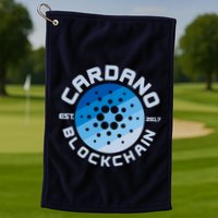 Cardano Blockchain Cryptocurrency Est 2017 Golf Towel
