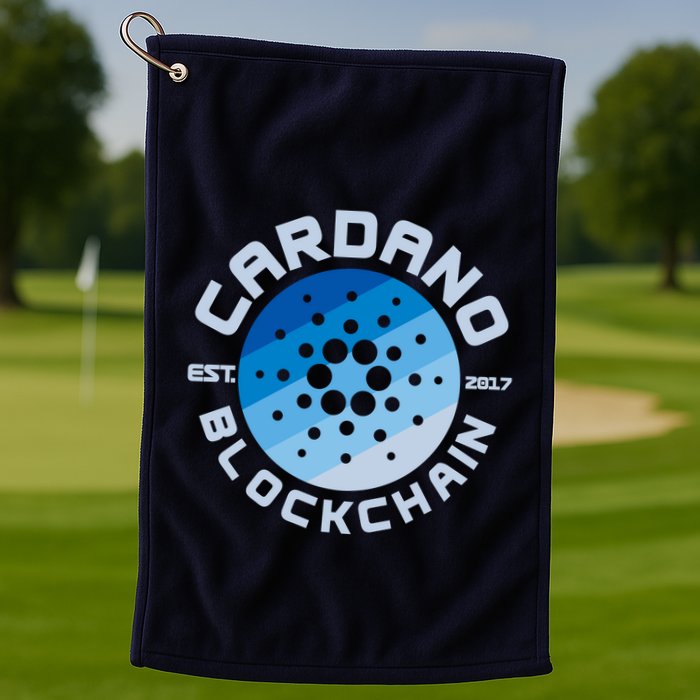 Cardano Blockchain Cryptocurrency Est 2017 Golf Towel