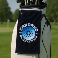 Cardano Blockchain Cryptocurrency Est 2017 Golf Towel