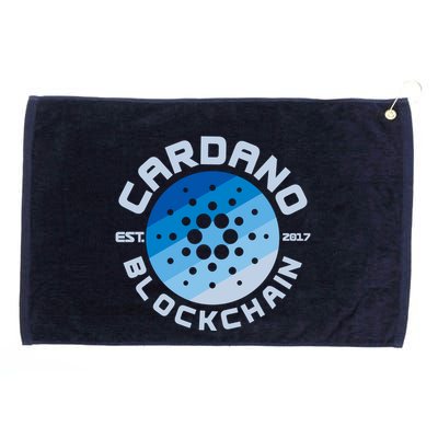 Cardano Blockchain Cryptocurrency Est 2017 Grommeted Golf Towel