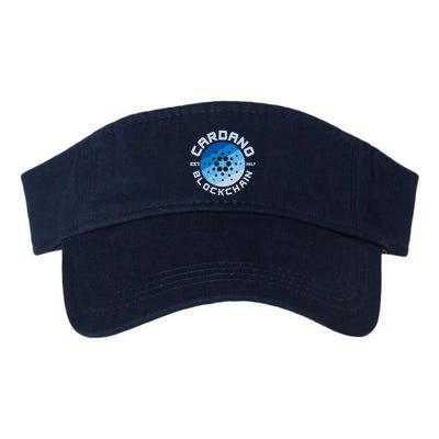 Cardano Blockchain Cryptocurrency Est 2017 Valucap Bio-Washed Visor