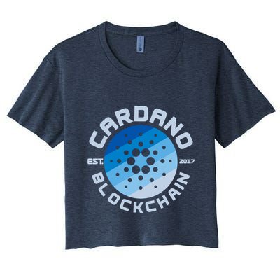 Cardano Blockchain Cryptocurrency Est 2017 Crop Top