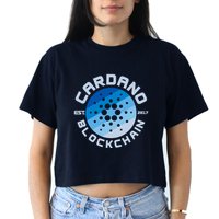 Cardano Blockchain Cryptocurrency Est 2017 Crop Top