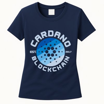 Cardano Blockchain Cryptocurrency Est 2017 Womens T-Shirt