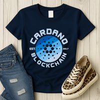 Cardano Blockchain Cryptocurrency Est 2017 Womens T-Shirt
