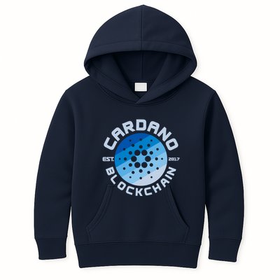 Cardano Blockchain Cryptocurrency Est 2017 Kids Hoodie
