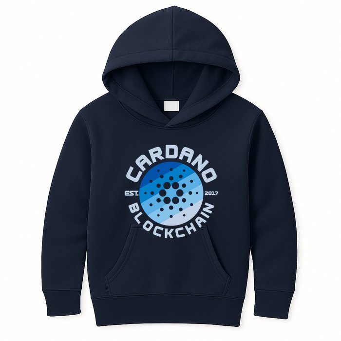 Cardano Blockchain Cryptocurrency Est 2017 Kids Hoodie