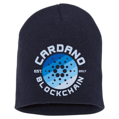 Cardano Blockchain Cryptocurrency Est 2017 Short Acrylic Beanie