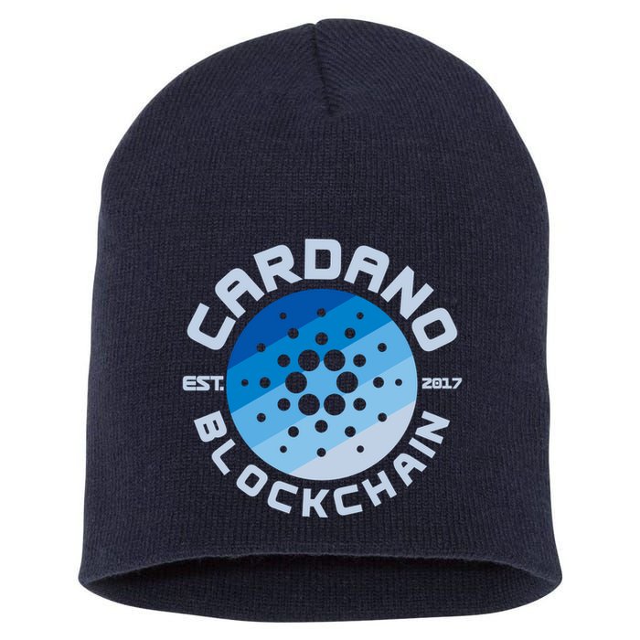 Cardano Blockchain Cryptocurrency Est 2017 Short Acrylic Beanie