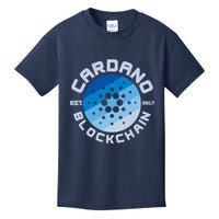 Cardano Blockchain Cryptocurrency Est 2017 Kids T-Shirt