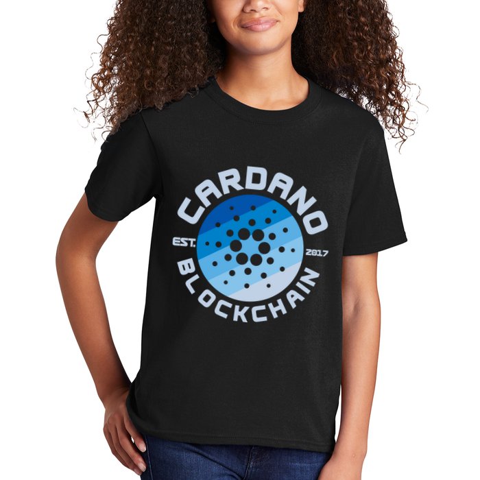 Cardano Blockchain Cryptocurrency Est 2017 Kids T-Shirt
