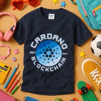 Cardano Blockchain Cryptocurrency Est 2017 Kids T-Shirt