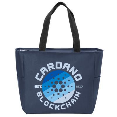 Cardano Blockchain Cryptocurrency Est 2017 Zip Tote Bag