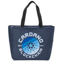 Cardano Blockchain Cryptocurrency Est 2017 Zip Tote Bag