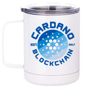 Cardano Blockchain Cryptocurrency Est 2017 12 oz Stainless Steel Tumbler Cup