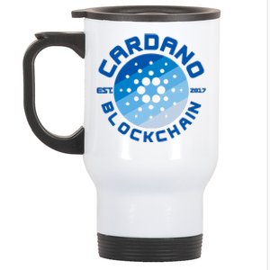 Cardano Blockchain Cryptocurrency Est 2017 Stainless Steel Travel Mug