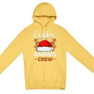 Cookie Baking Crew Christmas Pajama Gingerbread Santa Hat Premium Pullover Hoodie