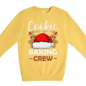 Cookie Baking Crew Christmas Pajama Gingerbread Santa Hat Premium Crewneck Sweatshirt