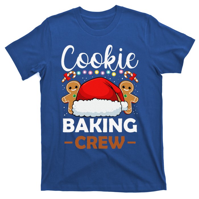 Cookie Baking Crew Christmas Pajama Gingerbread Santa Hat T-Shirt