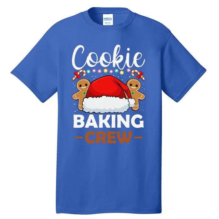 Cookie Baking Crew Christmas Pajama Gingerbread Santa Hat Tall T-Shirt