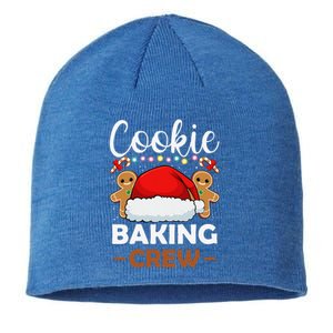 Cookie Baking Crew Christmas Pajama Gingerbread Santa Hat Sustainable Beanie