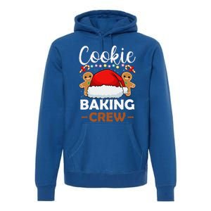 Cookie Baking Crew Christmas Pajama Gingerbread Santa Hat Premium Hoodie