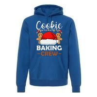 Cookie Baking Crew Christmas Pajama Gingerbread Santa Hat Premium Hoodie