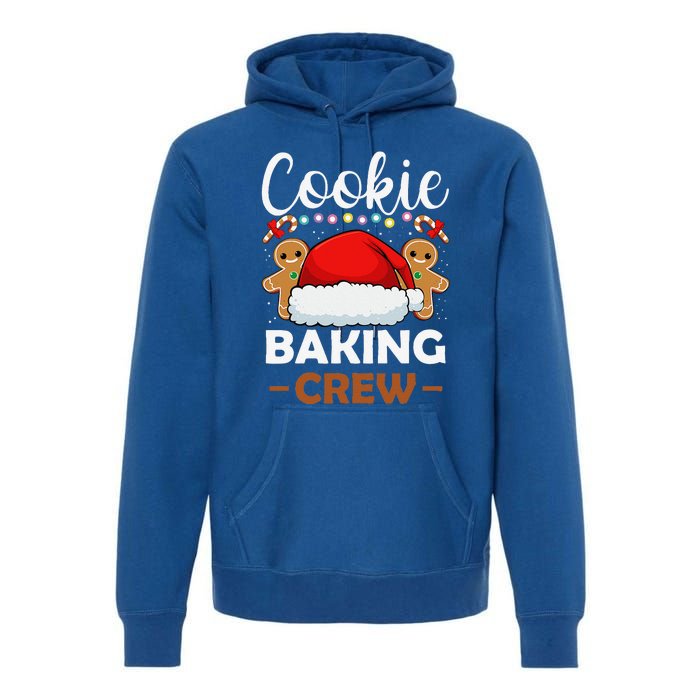 Cookie Baking Crew Christmas Pajama Gingerbread Santa Hat Premium Hoodie