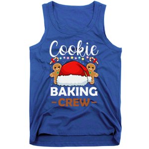 Cookie Baking Crew Christmas Pajama Gingerbread Santa Hat Tank Top