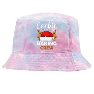 Cookie Baking Crew Christmas Pajama Gingerbread Santa Hat Tie-Dyed Bucket Hat