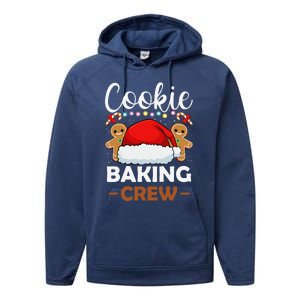 Cookie Baking Crew Christmas Pajama Gingerbread Santa Hat Performance Fleece Hoodie