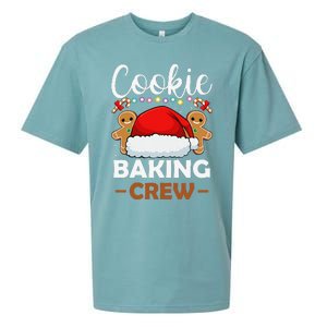 Cookie Baking Crew Christmas Pajama Gingerbread Santa Hat Sueded Cloud Jersey T-Shirt