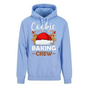 Cookie Baking Crew Christmas Pajama Gingerbread Santa Hat Unisex Surf Hoodie