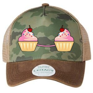 Cupcake Bra Costume Cute Easy Food Halloween Gift Legacy Tie Dye Trucker Hat